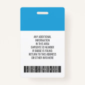 Wesentliche Mitarbeiter - Foto, Bar, Logo, Aqua Ausweis (Rückseite)