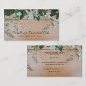 Wesentliche Öle und Weintrauben Visitenkarte (Vorne/Hinten)