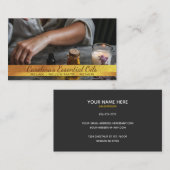 Wesentliche Öle und Weintrauben Visitenkarte (Vorne/Hinten)