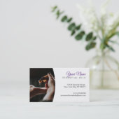 Wesentliche Öle und Weintrauben Visitenkarte (Stehend Vorderseite)