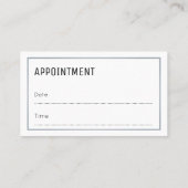 "Wesentliche" Optiker-Verabredungs-Karten Terminkarte (Rückseite)