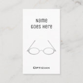"Wesentliche" Optiker-Visitenkarten Visitenkarte (Vorderseite)