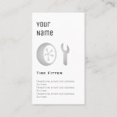 "Wesentliche" Reifen-Monteur-Preis-Karten Visitenkarte (Vorderseite)