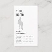 "Wesentliche" Reiten-Preis-Karten Visitenkarte (Vorderseite)