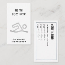"Wesentliche" Schwimmen-Lehrer-Visitenkarten Visitenkarte