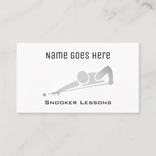 "Wesentliche" Snooker-Visitenkarten Visitenkarte (Vorderseite)
