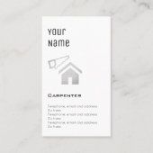 "Wesentliche" Tischler-Preis-Karten Visitenkarte (Vorderseite)