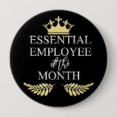 Wesentlicher Mitarbeiter des Monats Coronavirus Button (Vorderseite)