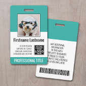 Wesentlicher Mitarbeiter - Foto, Bar, Logo, Aquama Ausweis