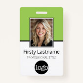 Wesentlicher Mitarbeiter - Foto, Bar, Logo, Name Ausweis (Vorderseite)