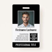 Wesentlicher Mitarbeiter - Foto, Bar, Logo, Titel Ausweis (Vorderseite)