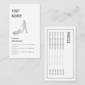 "Wesentlicher" Rasen-mähende Preis-Karten Visitenkarte (Vorne/Hinten)