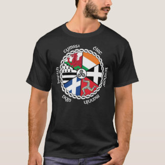 Wesentlicher T - Shirt der Celtic Nations Fahnen