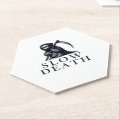 Wesentlicher T - Shirt des langsamen Todes Untersetzer (angewinkelt)