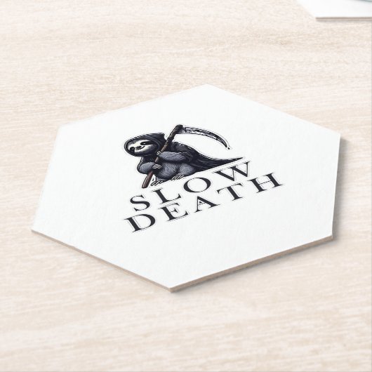 Wesentlicher T - Shirt des langsamen Todes Untersetzer (angewinkelt)