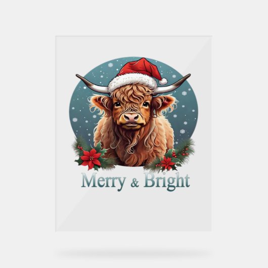 Wesentlicher T - Shirt für Kühe Acrylschild (Vorderseite)