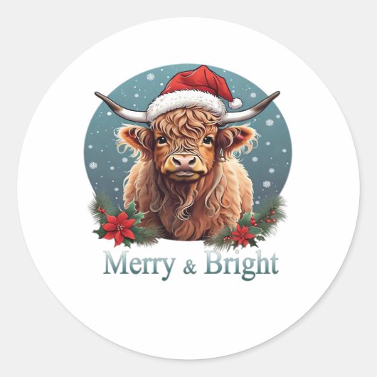 Wesentlicher T - Shirt für Kühe Runder Aufkleber (Vorderseite)