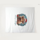 Wesentlicher T - Shirt für Kühe Wandteppich (Vorderseite (Horizontal))