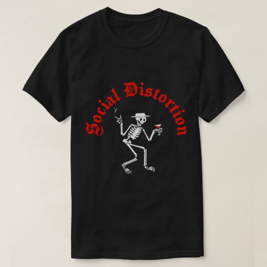 Wesentlicher T - Shirt sozialer Verzerrung (Design vorne)