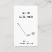 "Wesentliches" Golf-berufliche Geschäfts-Karten Visitenkarte (Vorderseite)