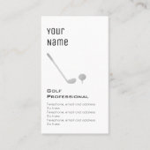 "Wesentliches" Golf-berufliche Preis-Karten Visitenkarte (Vorderseite)