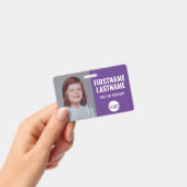 Wesentliches Mitarbeiter-ID-Foto, Bar-Code, Logo, Ausweis (Handheld)