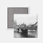 Weser Bridge, Bremen, c.1910 Magnet (Vorderseite/Rückseite)