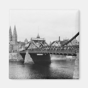 Weser Brücke, Bremen, c.1910 Magnet