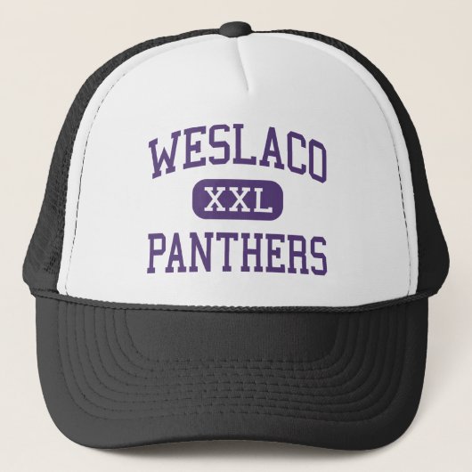 Weslaco - Panther - Highschool - Weslaco Texas Truckerkappe (Vorderseite)