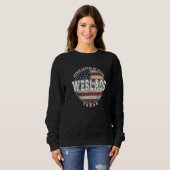 Weslaco Texas Vintage American flag Sweatshirt (Vorne ganz)