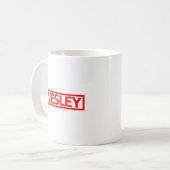 Wesley Briefmarke Kaffeetasse (Vorderseite Links)