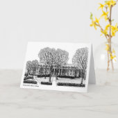 Wesley Hall, Albion Uni, notecard Karte (Gelbe Blume)