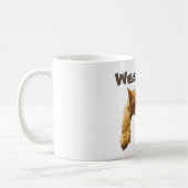 Wesley Name mit Lazy Cat, Coffee Tasse (Links)