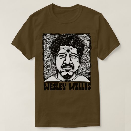 Wesley Willis Retro Style Fan Art Design T-Shirt (Design vorne)