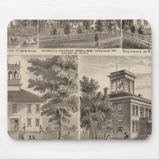 Wesleyan Methodist Seminar, Wasioja, Minnesota Mousepad (Vorne)
