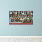 Wesleyan University - Große Briefmarkenszenen Leinwanddruck (Insitu (Holzboden))