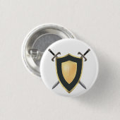 Wesnoth Schild u. gekreuzte Schwerterlogoknöpfe Button (Vorne & Hinten)