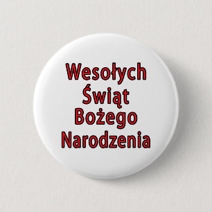 Wesolych Swiat Bozego Narodzenia Button