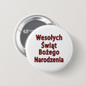 Wesolych Swiat Bozego Narodzenia Button (Vorne & Hinten)