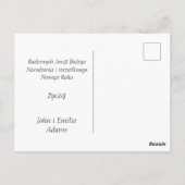 Wesołych Świąt Bożego Narodzenia Frohe Weihnachten Postkarte (Rückseite)