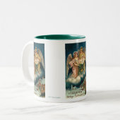 Wesolych Swiat Bozego Narodzenia frohe Weihnachten Zweifarbige Tasse (Vorderseite Links)