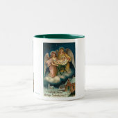 Wesolych Swiat Bozego Narodzenia frohe Weihnachten Zweifarbige Tasse (Mittel)