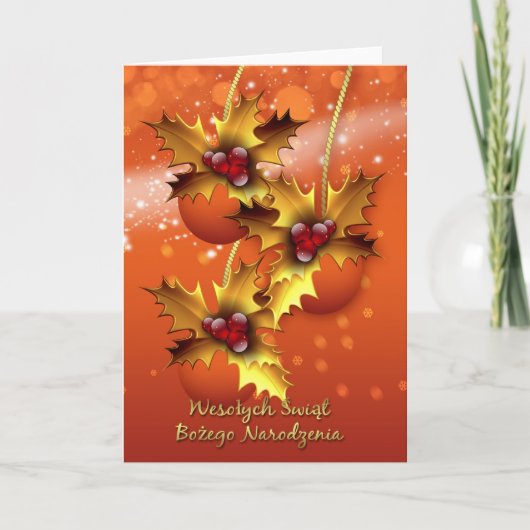 Wesolych Swiat Bozego Narodzenia polnische Karte (Vorderseite)
