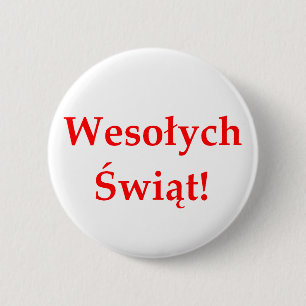 Wesolych Swiat Button