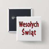 Wesolych Swiat Button (Vorne & Hinten)