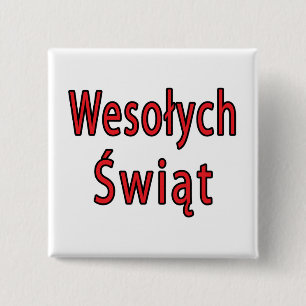 Wesolych Swiat Button