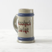 Wesolych Swiat Flag Bierglas (Vorderseite Links)