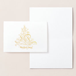 Wesołych Świąt Folienkarte