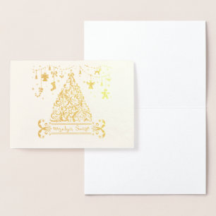 Wesołych Świąt Folienkarte