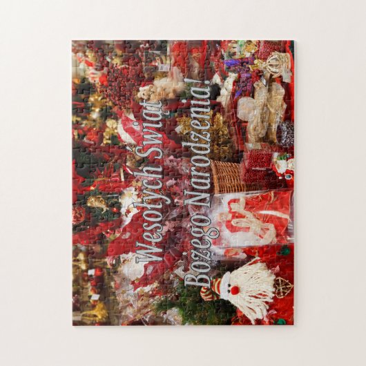 Wesołych Świąt…! Frohe Weihnachten im polnischen Puzzle (Vertikal)
